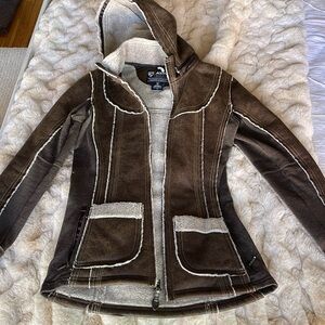 Kuhl Dani Sherpa Jacket Brown Size XS
